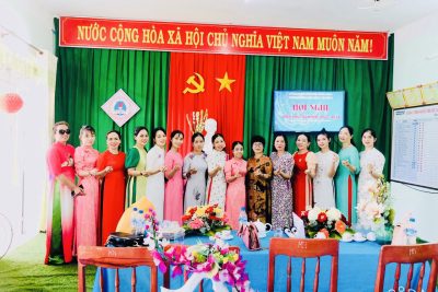 TRƯỜNG MẦM NON HÀNH TÍN ĐÔNG TỔ CHỨC HỘI NGHỊ VIÊN CHỨC NĂM HỌC 2023-2024