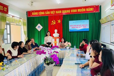 TRƯỜNG MẦM NON HÀNH TÍN ĐÔNG TỔ CHỨC BÁO CÁO SƠ KẾT HỌC KỲ I NĂM HỌC 2025 – 2026