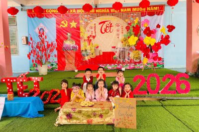 HOẠT ĐỘNG TRẢI NGHIỆM “BÉ VUI ĐÓN TẾT” TẠI Trường Mầm non Hành Tín Đông